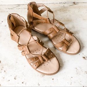 Geox brown leather sandals